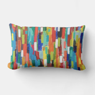 Stroke of Luck Cotton Lumbar Throw Pillow