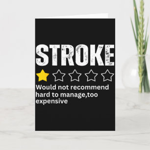 Stroke Survivor Heart Disease Warrior Fighter Card