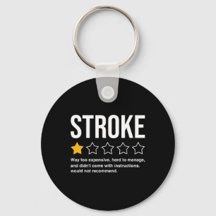 Stroke Survivor Heart Disease Warrior Fighter Card Key Ring
