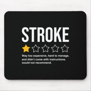 Stroke Survivor Heart Disease Warrior Fighter Card Mouse Pad