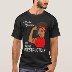 Stroke Survivor Indestructible Warrior Awareness G T-Shirt