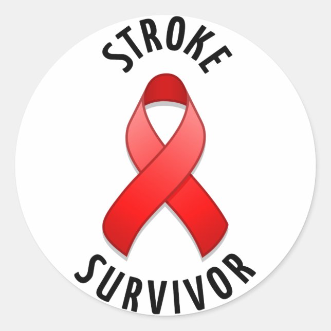 Stroke Survivor Round Sticker (Front)