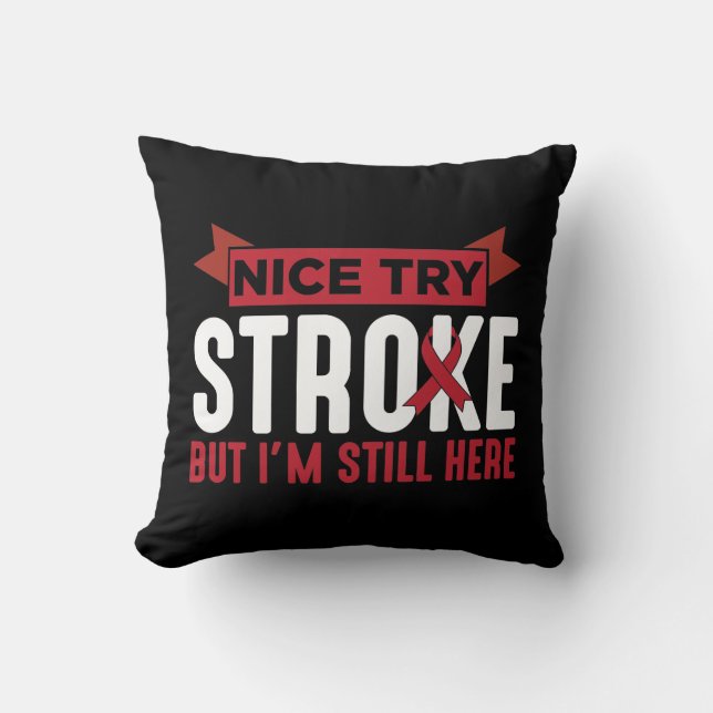 Stroke Survivor Supporter Stroke Awareness Cushion (Front)