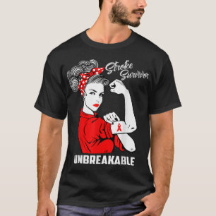 Stroke Survivor Unbreakable Stroke Awareness Gift T-Shirt