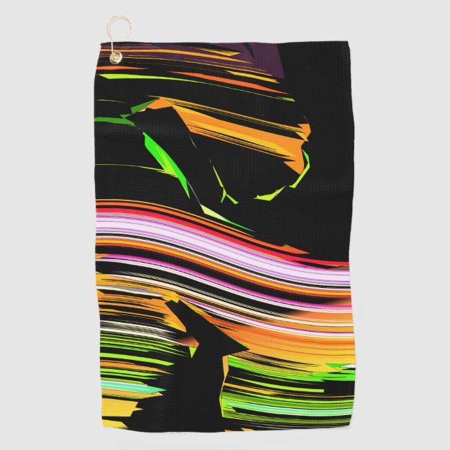 Strokes of lines golf towel (Front)