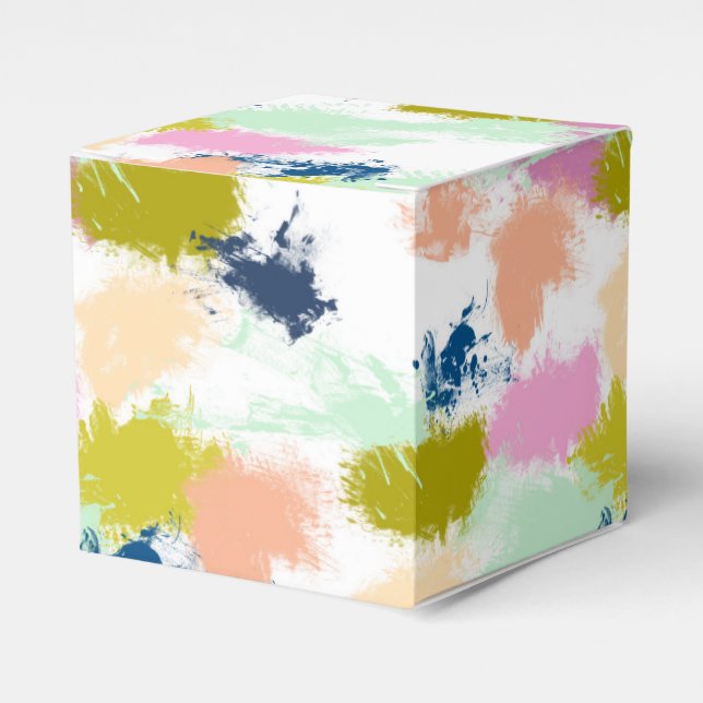 Strokes , paints , oil paint favour box (Front Side)