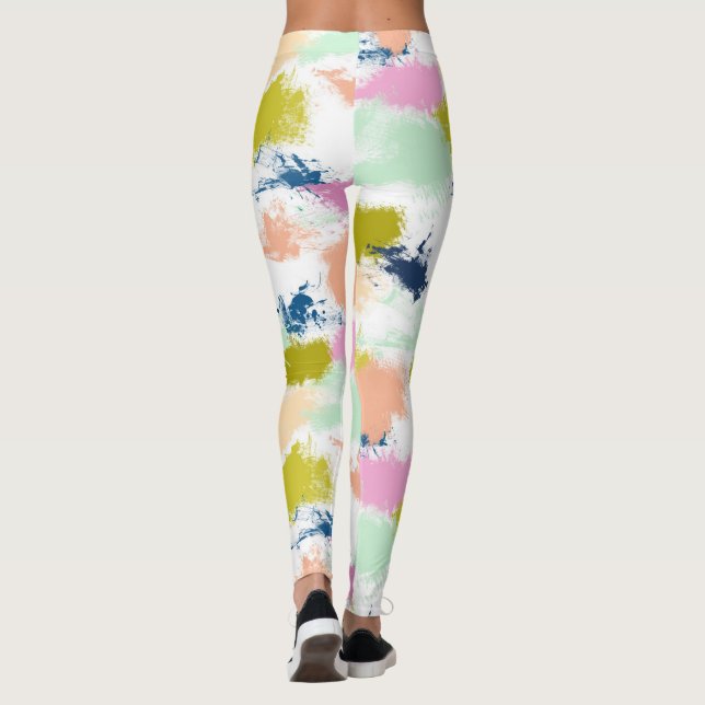 Strokes , paints , oil paint leggings (Back)