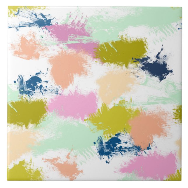 Strokes , paints , oil paint tile (Front)