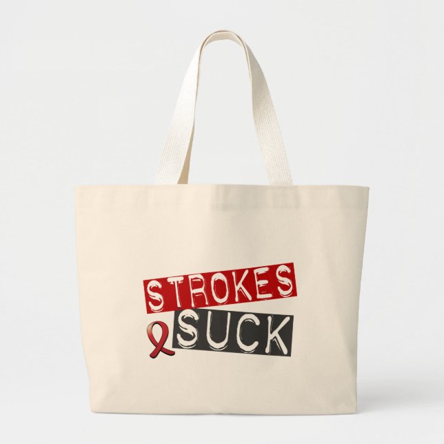 Strokes Suck Large Tote Bag (Front)