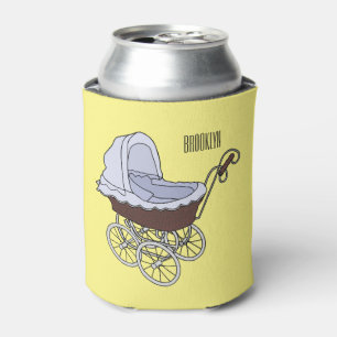 Stroller cartoon illustration can cooler