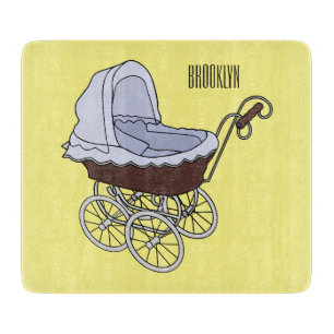 Stroller cartoon illustration  cutting board