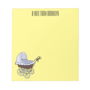 Stroller cartoon illustration  notepad