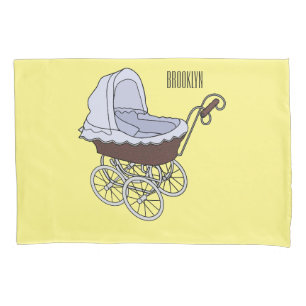 Stroller cartoon illustration  pillowcase