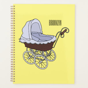 Stroller cartoon illustration planner