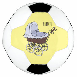 Stroller cartoon illustration  soccer ball