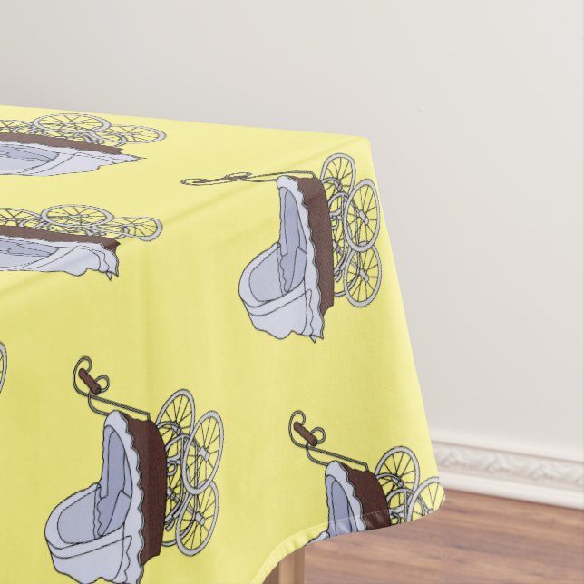 Stroller cartoon illustration  tablecloth (In Situ)