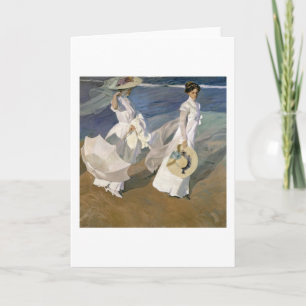 Strolling along the Seashore, 1909 Holiday Card