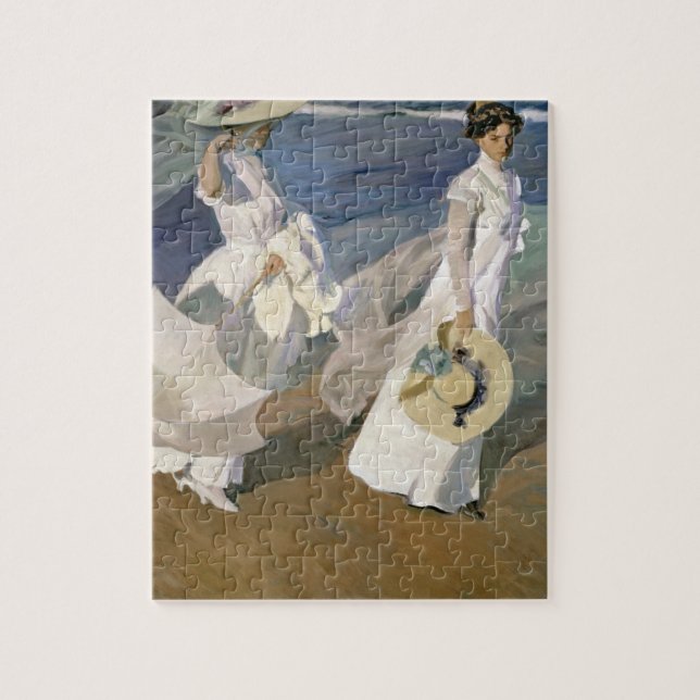 Strolling along the Seashore, 1909 Jigsaw Puzzle (Vertical)