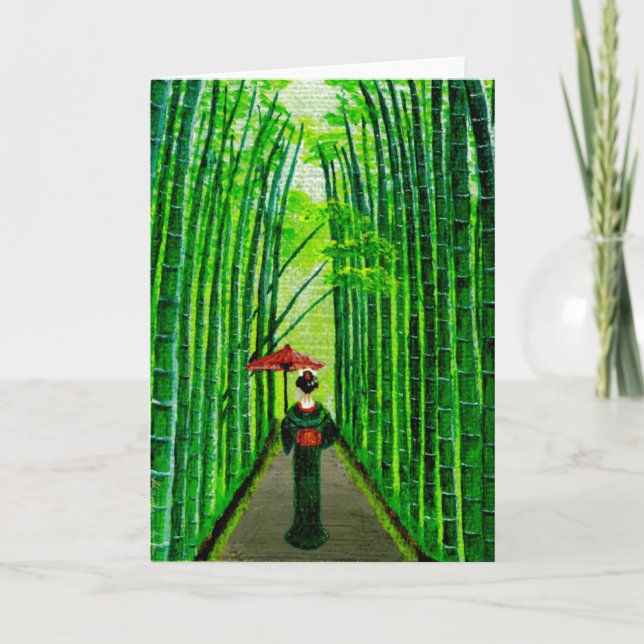 "Strolling Beauty" Card (Front)