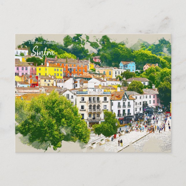 Strolling in Sintra, Portugal  Postcard (Front)