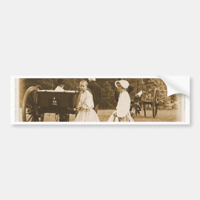 Strolling on the Battlefield Bumper Sticker (Front)