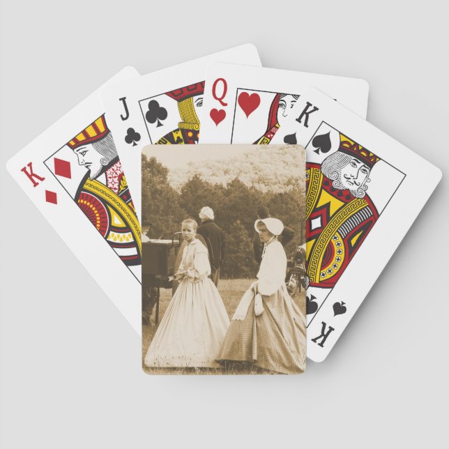 Strolling on the Battlefield Playing Cards (Back)