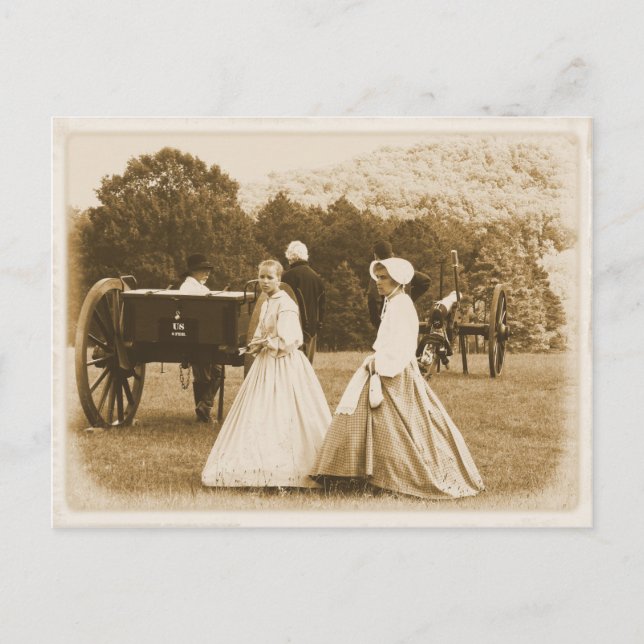 Strolling on the Battlefield Postcard (Front)