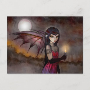 Strolling Victoria Vampire Fairy Postcard