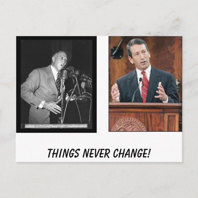 Strom, Things never Change! Postcard (Front)