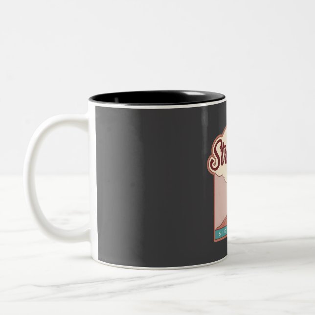 Stromboli � Sicily, Italy  Two-Tone Coffee Mug (Left)