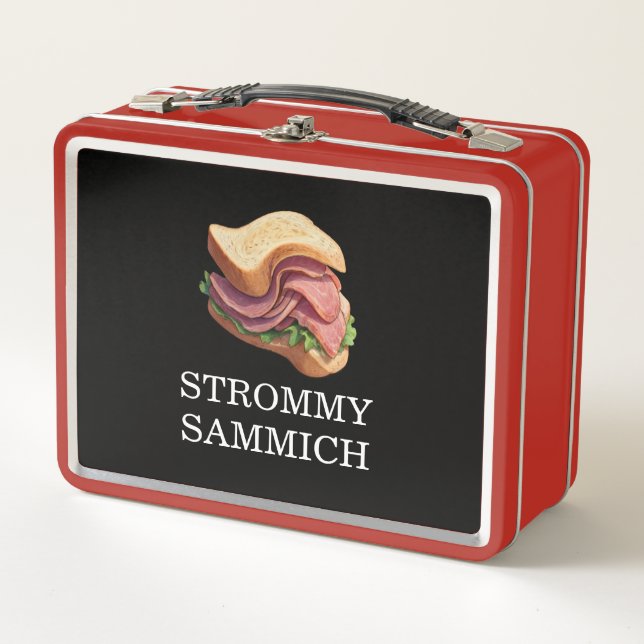 STROMMY SAMMICH METAL LUNCH BOX (Front)