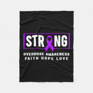 Strong - Addiction Awareness Fleece Blanket