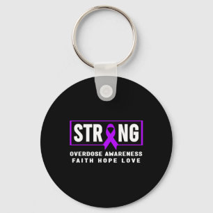 Strong - Addiction Awareness Key Ring