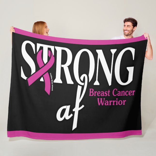 STRONG af....Breast Cancer Fleece Blanket (In Situ)