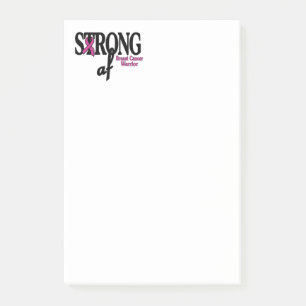 STRONG af...Breast Cancer Post-it Notes