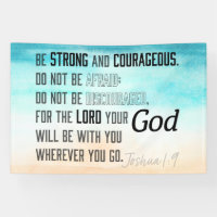 Strong and Courageous Joshua 1:9 Bible Verse