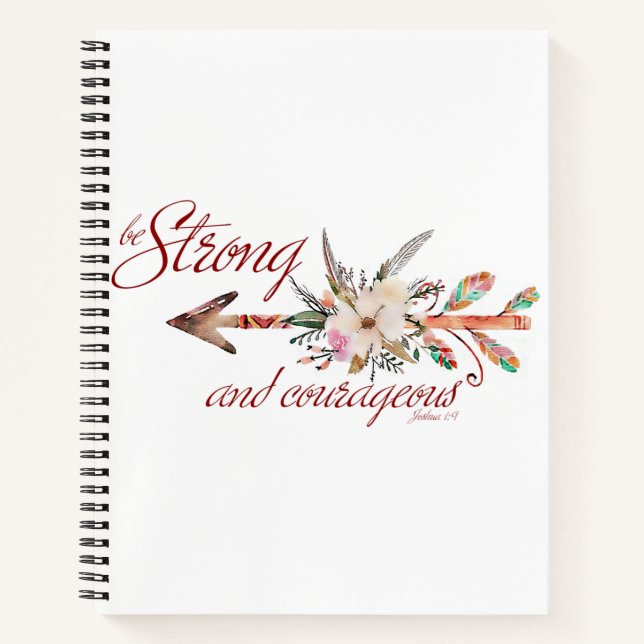 Strong and courageous notebook (Front)