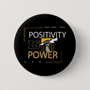 Strong and Motivated Design 6 Cm Round Badge