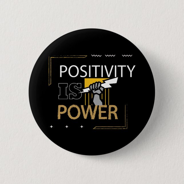 Strong and Motivated Design  6 Cm Round Badge (Front)
