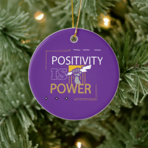 Strong and Motivated Design  Ceramic Tree Decoration