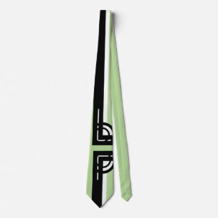 STRONG ART DECO LIME GREEN by Slipperywindow Tie