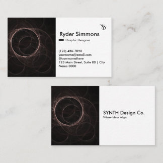 Strong Artistic Modern Abstract Graphic Clean Business Card
