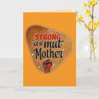Strong as a Mother – Vintage Feminine Badge Card