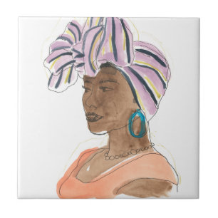 Strong & Beautiful Woman Tile