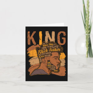 Strong Black King African American Tee Natural Afr Card