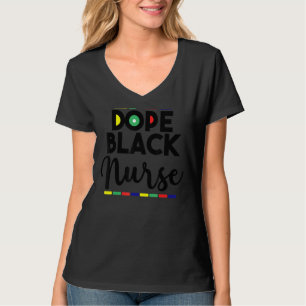Strong Black Nurse For Women Men Black History Mon T-Shirt