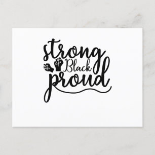 Strong Black Proud Postcard
