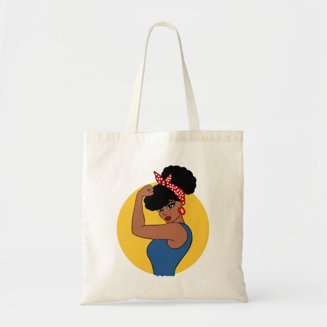 Strong Black Woman Tote Bag (Front)