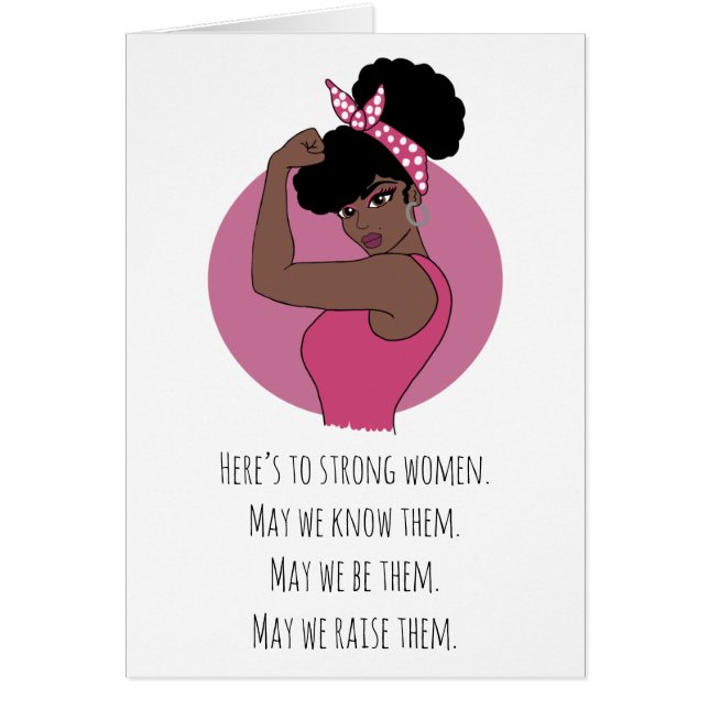 Strong Black Women Small (Blank Inside) Env. inc. (Front)