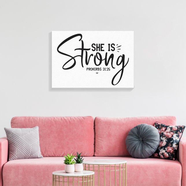 Strong Canvas Print (Insitu(LivingRoom))